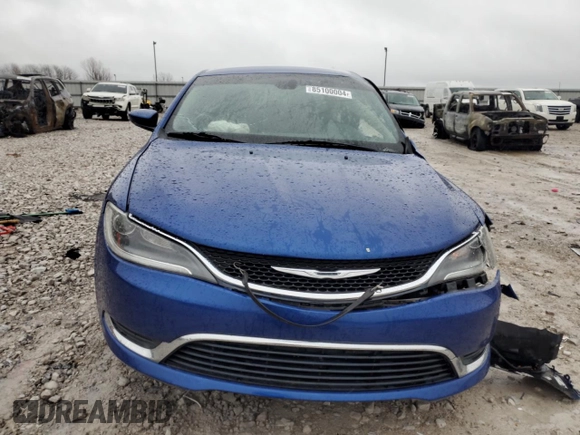 2015 Chrysler 200 Limited with VIN 1C3CCCAB0FN535769, listed as a Copart auction lot 85100004 with 107,886 mi miles and Salvage Title. Bid and sale history available at carsss.com. Image 5.
