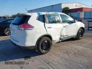 2015 Nissan Rogue S with VIN KNMAT2MT1FP573145, listed as a IAAI auction lot 41473374 with 19,395 mi miles. Bid and sale history available at carsss.com. Image 4.