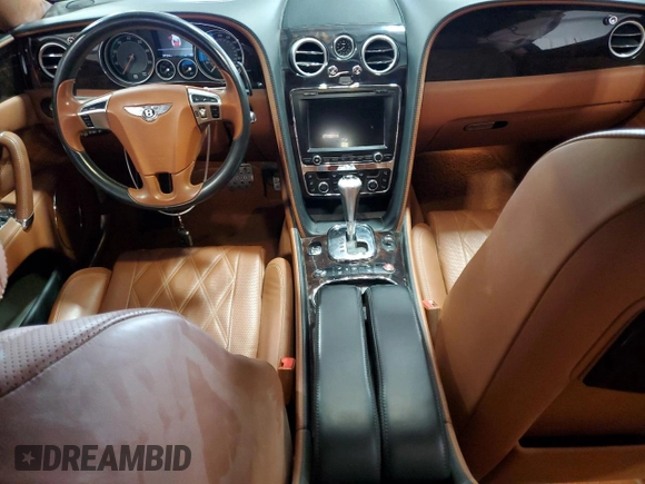 2015 Bentley Flying Spur with VIN SCBEC9ZAXFC049956, listed as a Copart auction lot 51461975 with 57,234 mi miles and Salvage title. Bid and sale history available at DreamBid. Image 8.