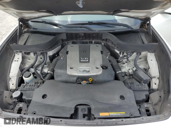 2014 Infiniti QX70 with VIN JN8CS1MU5EM450385, listed as a Copart auction lot 60201735 with 196,097 mi miles and Salvage title. Bid and sale history available at DreamBid. Image 12.