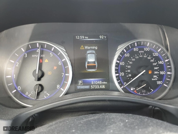 2017 Infiniti Q50 2.0t with VIN JN1CV7AP4HM640268, listed as a Copart auction lot 72729784 with NaN miles and Salvage Title. Bid and sale history available at carsss.com. Image 9.