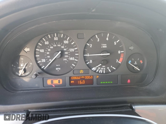 2001 BMW 5 Series 530iA with VIN WBADT63411CF10139, listed as a Copart auction lot 42889295 with 108,662 mi miles and Clean Title. Bid and sale history available at carsss.com. Image 9.