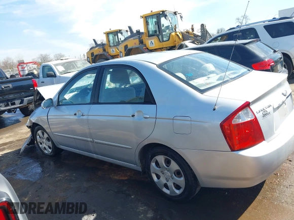2006 Kia Spectra EX with VIN KNAFE121865313085, listed as a IAAI auction lot 41672712 with 248,959 mi miles. Bid and sale history available at carsss.com. Image 14.