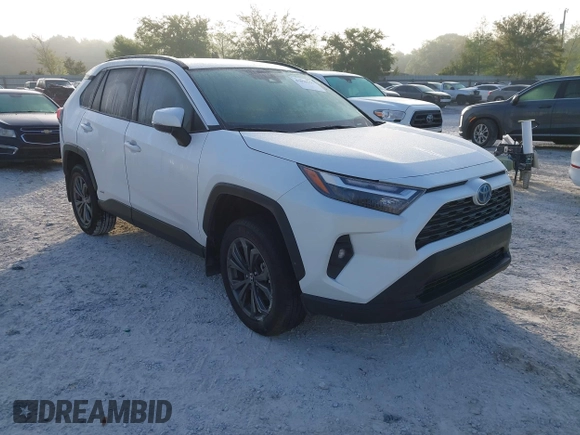 2024 Toyota RAV4 Hybrid XLE Premium with VIN 4T3B6RFV0RU151797, listed as a IAAI auction lot 42050155 with 9,659 mi miles. Bid and sale history available at carsss.com. Image 1.