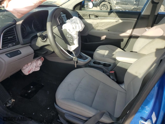 2017 Hyundai Elantra SE with VIN 5NPD74LF0HH196248, listed as a Copart auction lot 45359565 with 0 mi miles and Salvage Title. Bid and sale history available at carsss.com. Image 7.