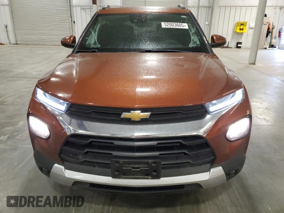 2021 Chevrolet TrailBlazer LT with VIN KL79MPSL6MB104687, listed as a Copart auction lot 52003605 with 78,131 mi miles and Salvage Title. Bid and sale history available at carsss.com. Image 5.