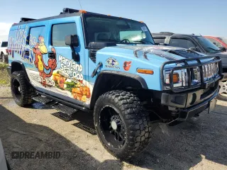 2005 Hummer H2 SUV with VIN 5GRGN23UX5H119854, listed as a Copart auction lot 75086174 with 0 mi miles and Non Repairable. Bid and sale history available at carsss.com. Image 4.