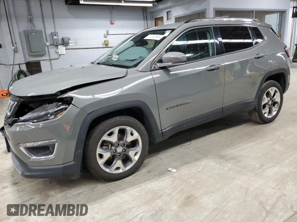 2021 Jeep Compass Limited with VIN 3C4NJDCB8MT524030, listed as a Copart auction lot 51292855 with 69,328 mi miles and Salvage Title. Bid and sale history available at carsss.com. Image 1.