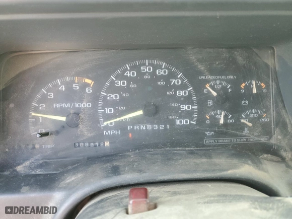 1996 Chevrolet Tahoe Limited with VIN 1GNEC13R9TJ379583, listed as a Copart auction lot 81978964 with 308,812 mi miles and Salvage Title. Bid and sale history available at carsss.com. Image 9.