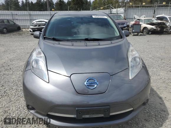 2015 Nissan LEAF S with VIN 1N4AZ0CP9FC324158, listed as a Copart auction lot 54945665 with 79,452 mi miles and Salvage Title. Bid and sale history available at DreamBid. Image 5.
