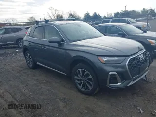 2024 Audi Q5 S line Prestige z VIN WA1FAAFY8R2007316, wystawiony jako IAAI lot #41975858 z przebiegiem 17 466 mil mil oraz . Historia ofert i sprzedaży dostępna na DreamBid. Obrazek 1.