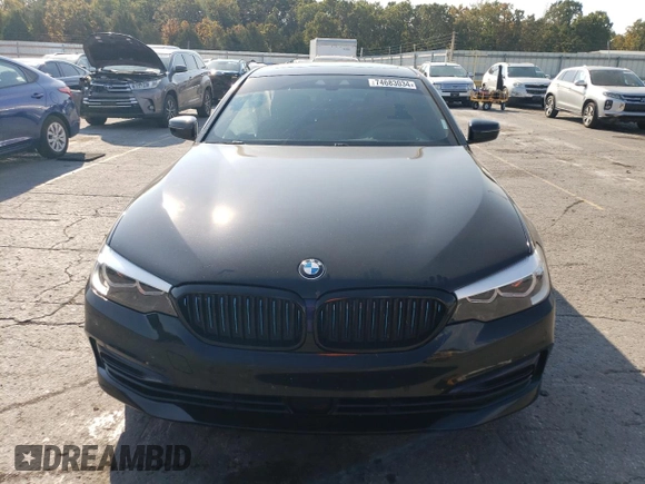 2019 BMW 5 Series 530e xDrive with VIN WBAJB1C5XKB376818, listed as a Copart auction lot 74683034 with 108,066 mi miles and Salvage title. Bid and sale history available at DreamBid. Image 5.