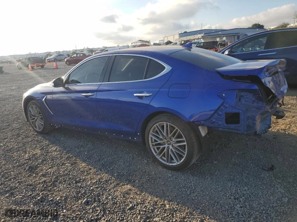 2020 Genesis G70 2.0T with VIN KMTG64LAXLU056650, listed as a Copart auction lot 79948164 with 26,726 mi miles and Salvage Title. Bid and sale history available at carsss.com. Image 2.