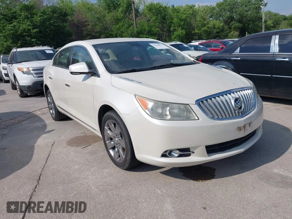 2010 Buick LaCrosse CXL with VIN 1G4GC5EGXAF136574, listed as a IAAI auction lot 42058877 with 169,389 mi miles. Bid and sale history available at carsss.com. Image 1.