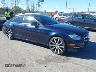 2013 Mercedes-Benz CLS-Class CLS 550 with VIN WDDLJ9BB7DA074616, listed as a IAAI auction lot 41750371 with 112,898 mi miles. Bid and sale history available at carsss.com. Image 1.