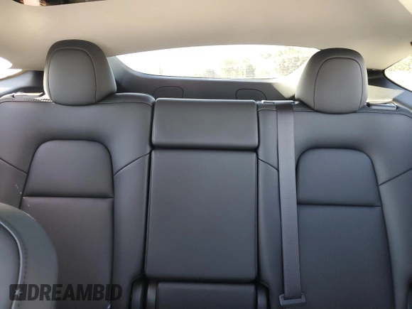 2025 Tesla Model Y Long Range with VIN 7SAYGDEE4SF272942, listed as a Copart auction lot 45817885 with 2,308 mi miles and Salvage Title. Bid and sale history available at DreamBid. Image 10.