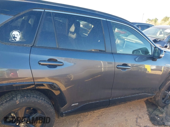 2020 Toyota RAV4 Hybrid XSE with VIN JTME6RFV5LD502382, listed as a IAAI auction lot 41832450 with 55,726 mi miles. Bid and sale history available at carsss.com. Image 13.