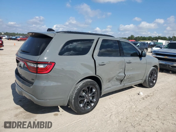 2024 Dodge Durango GT Plus with VIN 1C4RDHDG8RC248462, listed as a Copart auction lot 80324934 with 2,384 mi miles and Salvage title. Bid and sale history available at DreamBid. Image 3.