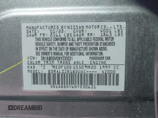 2022 Nissan Sentra SR z VIN 3N1AB8DV6NY230631, wystawiony jako IAAI lot #41974306 z przebiegiem 46 433 mil mil oraz . Historia ofert i sprzedaży dostępna na DreamBid. Obrazek 9.