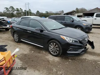 2017 Hyundai Sonata Sport with VIN 5NPE34AF8HH582578, listed as a Copart auction lot 43560525 with Not Provided miles and Salvage Title. Bid and sale history available at carsss.com. Image 4.