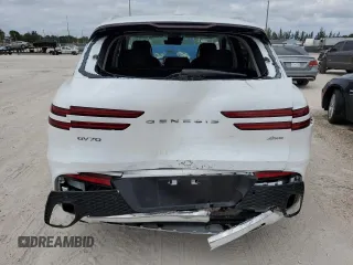 2024 Genesis GV70 2.5T z VIN 5NMMADTBXRH015430, wystawiony jako Copart lot #54186515 z przebiegiem 12 249 mil mil oraz Szkoda całkowita • Salvage title. Historia ofert i sprzedaży dostępna na DreamBid. Obrazek 6.
