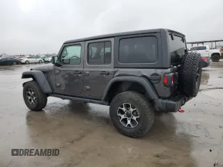 2023 Jeep Wrangler Rubicon with VIN 1C4HJXFN6PW509741, listed as a Copart auction lot 46056775 with 21,755 mi miles and Salvage title. Bid and sale history available at DreamBid. Image 2.
