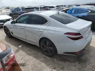 2022 Genesis G70 3.3T with VIN KMTG54TEXNU094145, listed as a Copart auction lot 74750704 with 32,388 mi miles and Non Repairable. Bid and sale history available at DreamBid. Image 2.