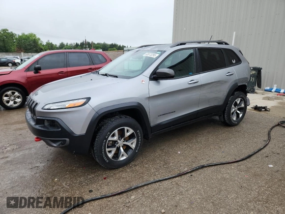 2015 Jeep Cherokee Trailhawk с VIN 1C4PJMBS0FW667593, выставлен на аукционе Copart как лот 63873295 с пробегом 43 351 миль миль и Чистый • Clean title. История ставок и продаж доступна на DreamBid. Изображение 1.