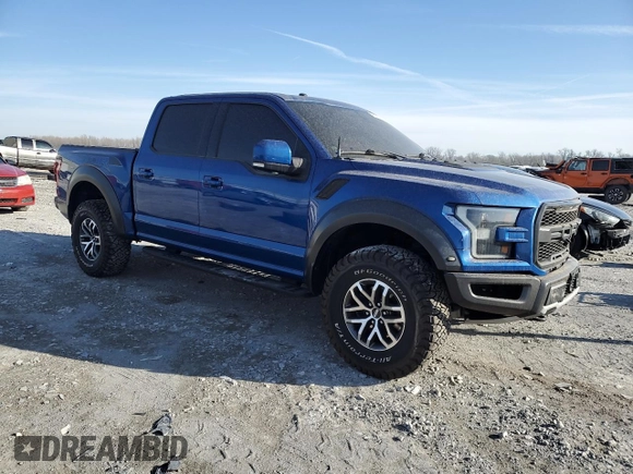 2017 Ford F-150 Raptor with VIN 1FTFW1RG1HFB54904, listed as a Copart auction lot 48916505 with 97,871 mi miles and Salvage Title. Bid and sale history available at carsss.com. Image 4.