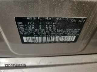 2016 Subaru Legacy Premium с VIN 4S3BNAF61G3054167, выставлен на аукционе Copart как лот 63318185 с пробегом Не указан миль и Списание • Salvage title. История ставок и продаж доступна на DreamBid. Изображение 12.