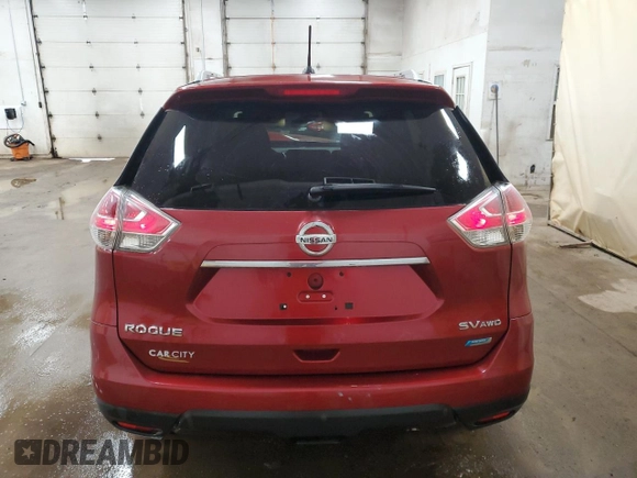2014 Nissan Rogue S with VIN 5N1AT2MM4EC757621, listed as a Copart auction lot 48037485 with 155,123 mi miles and Clean Title. Bid and sale history available at carsss.com. Image 6.