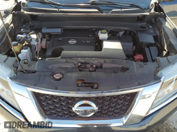 2015 Nissan Pathfinder S with VIN 5N1AR2MNXFC614018, listed as a Copart auction lot 52442435 with 109,943 mi miles and Salvage title. Bid and sale history available at DreamBid. Image 12.
