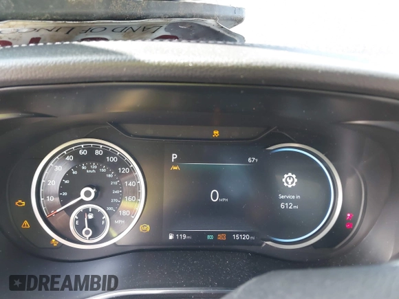 2023 Genesis G70 3.3T with VIN KMTG54TE7PU124124, listed as a IAAI auction lot 41755337 with 15,120 mi miles and . Bid and sale history available at DreamBid. Image 7.