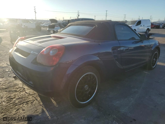 2003 Toyota MR2 Spyder with VIN JTDFR320330065914, listed as a Copart auction lot 88791655 with 125,564 mi miles and Salvage Title. Bid and sale history available at carsss.com. Image 3.