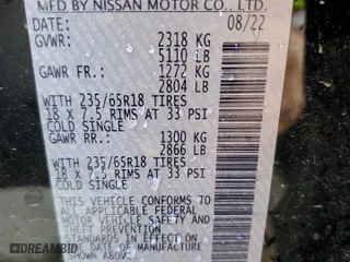 2023 Nissan Murano S with VIN 5N1AZ2AJXPC102536, listed as a Copart auction lot 78426984 with 27,652 mi miles and Salvage Title. Bid and sale history available at carsss.com. Image 14.