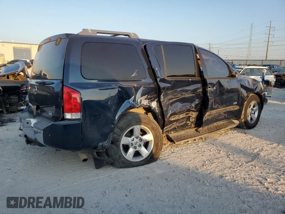2006 Nissan Armada LE с VIN 5N1AA08A66N700501, выставлен на аукционе Copart как лот 71950714 с пробегом 127 889 миль миль и Списание • Salvage title. История ставок и продаж доступна на DreamBid. Изображение 3.