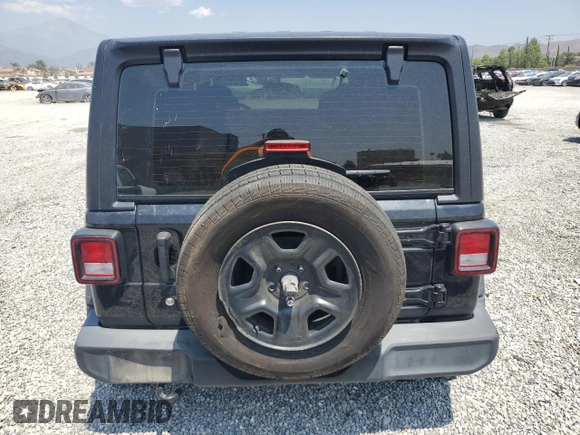 2023 Jeep Wrangler Willys with VIN 1C4HJXDN0PW631045, listed as a Copart auction lot 60109565 with 31,095 mi miles and Salvage title. Bid and sale history available at DreamBid. Image 6.