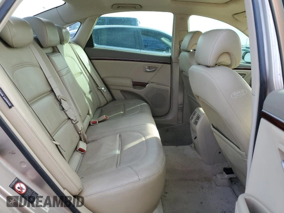 2008 Hyundai Azera Limited with VIN KMHFC46F98A251380, listed as a Copart auction lot 49347165 with 206,526 mi miles and Salvage Title. Bid and sale history available at DreamBid. Image 10.