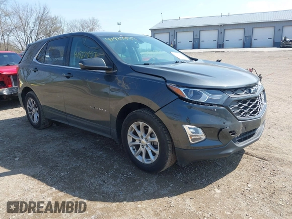 2018 Chevrolet Equinox LT with VIN 2GNAXJEV1J6333009, listed as a IAAI auction lot 41937957 with 56,623 mi miles and . Bid and sale history available at DreamBid. Image 1.