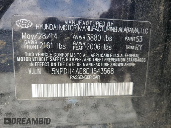 2014 Hyundai Elantra SE z VIN 5NPDH4AE8EH543568, wystawiony jako Copart lot #61287155 z przebiegiem 220 092 mil mil oraz Czysty tytuł • Clean title. Historia ofert i sprzedaży dostępna na DreamBid. Obrazek 12.