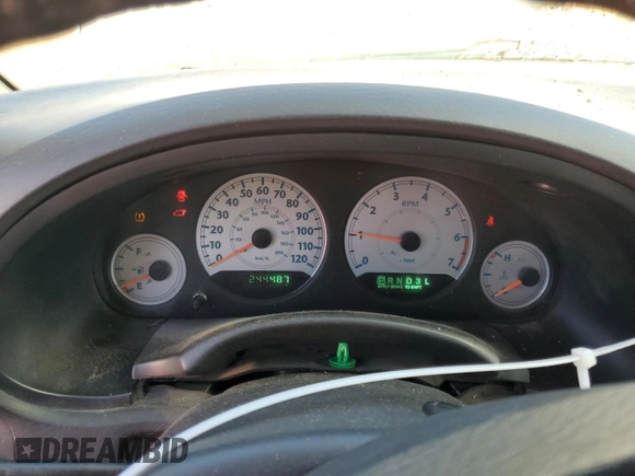 2007 Chrysler Town & Country LWB Touring with VIN 2A4GP54L27R345889, listed as a Copart auction lot 74105614 with 244,487 mi miles and Salvage Title. Bid and sale history available at carsss.com. Image 9.