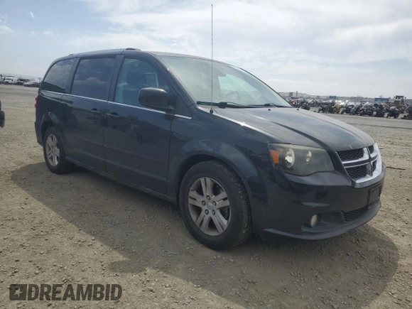 2013 Dodge Grand Caravan Crew with VIN 2C4RDGDG9DR741254, listed as a Copart auction lot 53121095 with 227,243 mi miles and Clean Title. Bid and sale history available at DreamBid. Image 4.