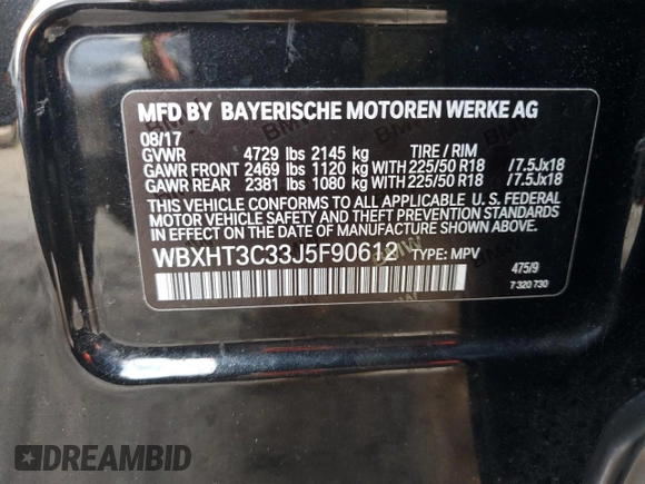 2018 BMW X1 xDrive28i with VIN WBXHT3C33J5F90612, listed as a Copart auction lot 74937654 with 72,561 mi miles and Salvage Title. Bid and sale history available at carsss.com. Image 13.