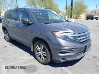 2016 Honda Pilot EX with VIN 5FNYF5H3XGB042880, listed as a IAAI auction lot 41758107 with 106,490 mi miles. Bid and sale history available at carsss.com. Image 1.