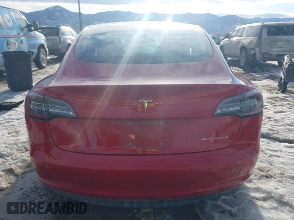 2018 Tesla Model 3 Long Range Battery with VIN 5YJ3E1EB0JF064041, listed as a IAAI auction lot 41562239 with 54,720 mi miles and . Bid and sale history available at DreamBid. Image 17.
