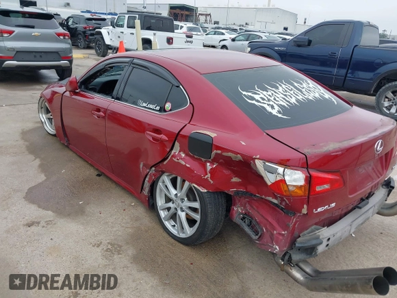 2006 Lexus IS 250 with VIN JTHBK262062006786, listed as a IAAI auction lot 41413517 with 157,788 mi miles and . Bid and sale history available at DreamBid. Image 3.