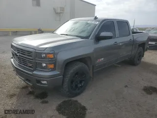 2015 Chevrolet Silverado 1500 LTZ with VIN 3GCUKSEC1FG411888, listed as a Copart auction lot 49581605 with 0 mi miles and Salvage Title. Bid and sale history available at carsss.com. Image 1.
