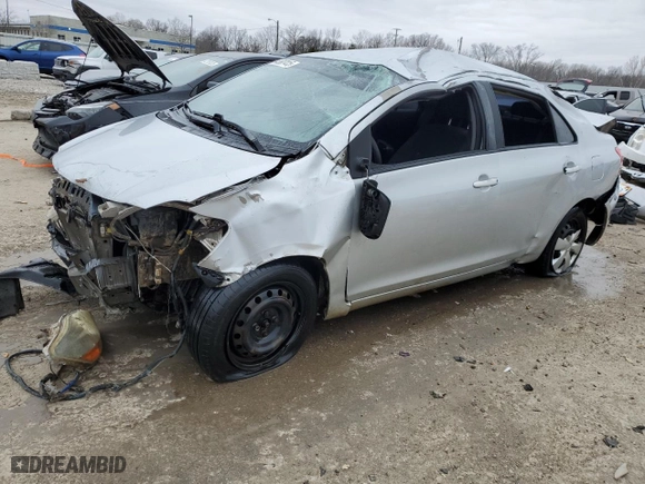 2007 Toyota Yaris with VIN JTDBT923871102095, listed as a Copart auction lot 43607415 with 260,052 mi miles and Non Repairable. Bid and sale history available at carsss.com. Image 1.