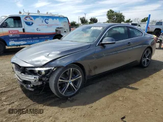 2020 BMW 4 Series 430i with VIN WBA4W3C00LFH55941, listed as a Copart auction lot 54744424 with 75,818 mi miles and Salvage Title. Bid and sale history available at carsss.com. Image 1.