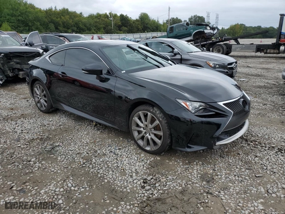 2015 Lexus RC 350 with VIN JTHSE5BCXF5001567, listed as a Copart auction lot 71283364 with 0 mi miles and Salvage Title. Bid and sale history available at carsss.com. Image 4.